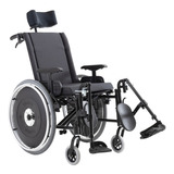 Cadeira De Rodas Avd Alumínio Avd Reclinável 48 Cm Ortobras Cor Vinho