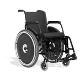 Cadeira De Rodas Avd Alumínio Preta Assento 38 A 50 Ortobras
