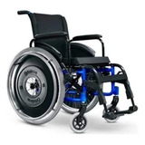Cadeira De Rodas Azul Avd Pés Fixos Ortobras