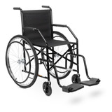 Cadeira De Rodas Cds 102 Preta Roda De Raiada- Pneu Inflavel