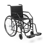 Cadeira De Rodas Cds 102 Preta Roda De Raiada- Pneu Inflável