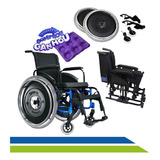 Cadeira De Rodas Desmontável Alumínio Ortobras Avd 44cm Azul