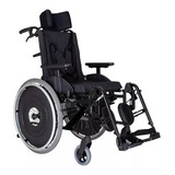 Cadeira De Rodas Ma3r Alumínio Reclinável 50cm Ortomobil Cor Preto