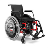 Cadeira De Rodas Ortobras Avd Alum Pés Fixos Vermelha
