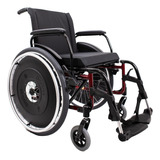 Cadeira De Rodas Ortobras Avd Pés Fixos Vermelho 48cm