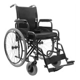 Cadeira De Rodas Resistente Manual Preta