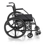 Cadeira De Rodas Semi Obeso Idoso Confortável Leve Prática!