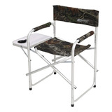 Cadeira Dobrável Alumínio Camping Pesca Com Mesa Lateral Ntk