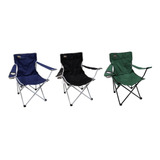 Cadeira Dobrável Alvorada Camping Pesca Verde + Bolsa