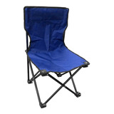 Cadeira Dobrável Articulada Pesca Camping 80 Kg Azul