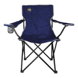 Cadeira Dobrável Nautika Alvorada Azul Camping Pescaria