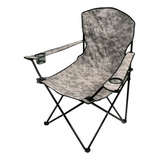 Cadeira Dobravel Portatil Praia Pesca Camping 150kg Camufla Cor Verde Camuflada
