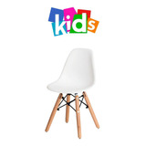 Cadeira Eiffel Charles Earmes Kids Infantil Branco Azul Rosa