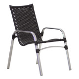 Cadeira Em Alumínio E Fibra Sintética Emily Trama Original