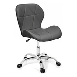 Cadeira Escritório Charles Eames Botone Cromada Estofada Top
