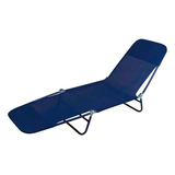 Cadeira Espreguiçadeira Textilene Azul Marinho Mor