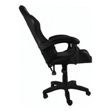 Cadeira Gamer Cines N1905929 Giratória 360º Reclinável Cor Preto