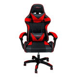 Cadeira Gamer ELG Drakon Couro Sintetico Vermelho E Preto