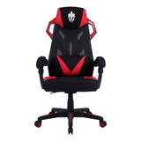 Cadeira Gamer Evolut Ace Suporta Até 120 Kg Vermelho Eg-909 Material Do Estofamento Estofado