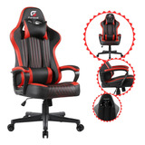 Cadeira Gamer Fortrek Vickers Vermelha Com Ajuste De Altura