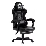Cadeira Gamer Fox Nordic Confort Preto Apoio Para Os Pés