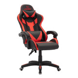 Cadeira Gamer Kross Racing Preta E Vermelho Ke-gc300 F