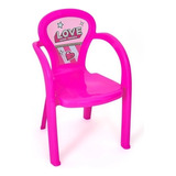 Cadeira Infantil De Meninas Decorada Love