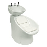 Cadeira Lavatório Cabeleireiro Neon Shampoo Retro Cor Branco 127v