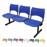 Cadeira Longarina Iso Plastica 3 Lugares | Kasmobile