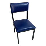 Cadeira Manicure E Pedicure Baixa Corvin Azul Marinho