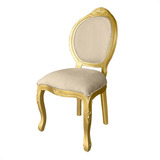 Cadeira Medalhao Madeira Maciça Luxo Design Ingles