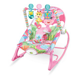 Cadeira Musical Vibratória Bebê Funtime Maxibaby 18kgs Rosa