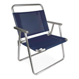 Cadeira Oversize Alumunio Azul Reforçada Até