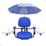 Cadeira Para Barco Giratória Estofada C/braços E Acessórios