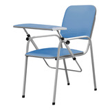 Cadeira Para Coleta De Sangue Estofada Cor Azul