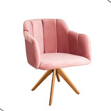 Cadeira Para Mesa Jantar Poltrona Ágata Decorativa Giratória