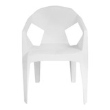 Cadeira Poltrona Branca Diamond 3d Multiuso