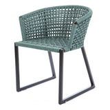 Cadeira Poltrona Corda Náutica Alumínio Luxo