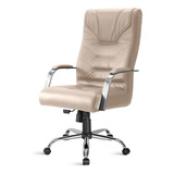 Cadeira Pres. Galluzzo Giratória Cr Relax 2333 Br 1005 Bege