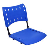 Cadeira Pvc Azul Giratória Para Barco