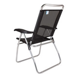 Cadeira Reclinável Mor Boreal Alumínio Preta