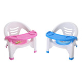 Cadeirinha Alimentação Infantil Portátil Até 25kg Azul Rosa