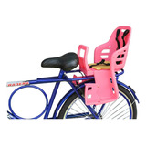 Cadeirinha Infantil Traseira Bagageiro Rosa Bike