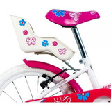 Cadeirinha Porta Boneca Bike Infantil Aro 16/20 Floral