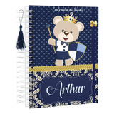 Caderneta Vacinação Personalizada Ursinho Realeza Modelo 054