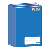Caderno Brochura 1/4 Jandaia Stiff 96 Folhas Azul 5 Unidades