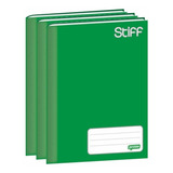 Caderno Brochura 1/4 Jandaia Stiff 96 Folhas Verde 5 Un