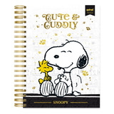 Caderno Capa Dura 10x1 150 Folhas Snoopy Premium