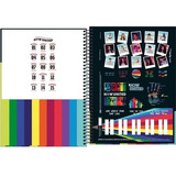 Caderno Capa Dura Espiral Now United 160 Fl. 10 Mat. Tilibra