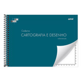 Caderno Cartografia E Desenho Milimetrado Com Margem 80 Folhas